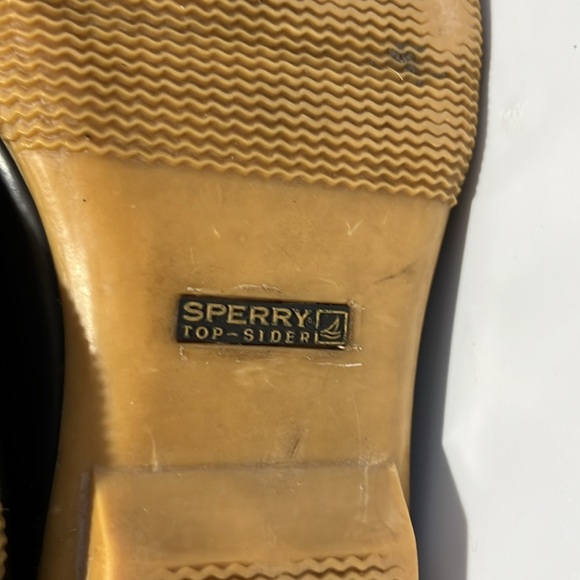 Sperry Women's Saltwater Duck Rubber Boots Size 9 Brown Black Top-Sider Rain - Picture 14 of 16